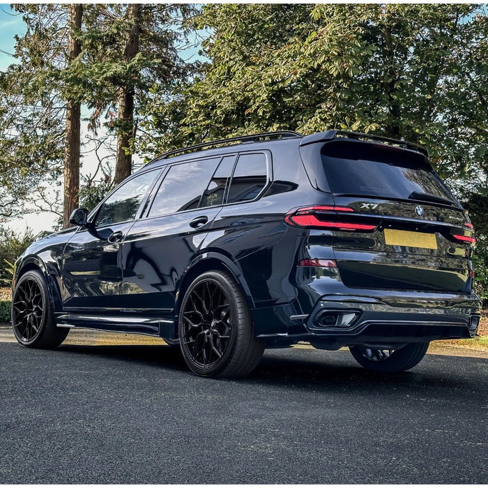 BMW G07 X7 Gloss Black Roof Spoiler – Dark Knight Style Stick-On Rear Wing