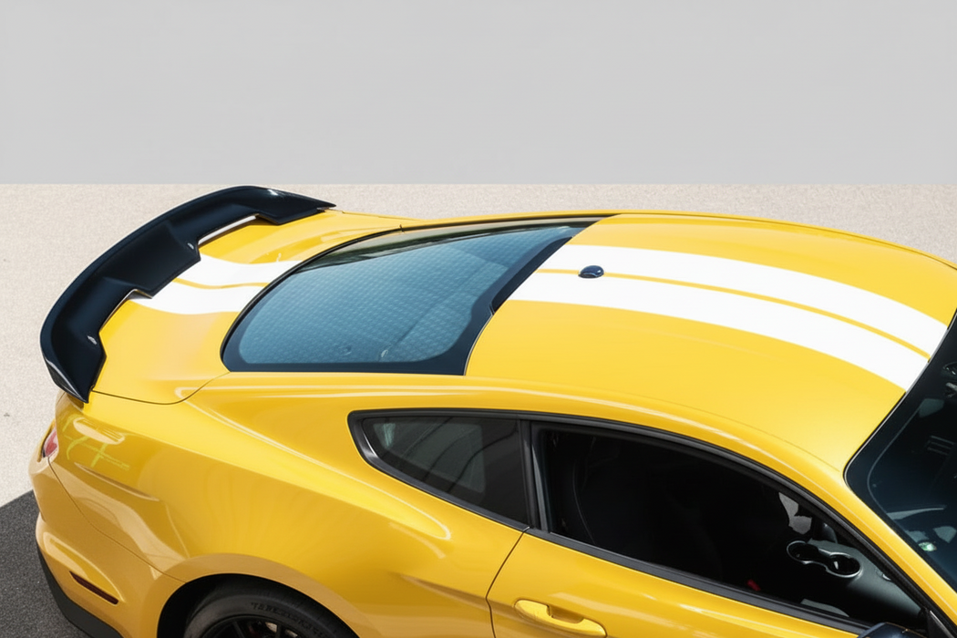 Rear Boot Spoiler – Gloss Black GT500 Style (Ford Mustang GT FM / FN 2015–2023)