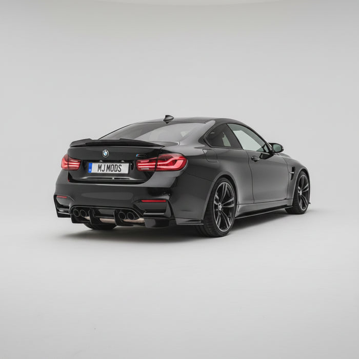 mj mods psm style carbon fibre spoiler on a black f80 m3