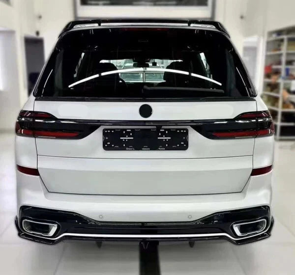 BMW G07 X7 Gloss Black Roof Spoiler – Dark Knight Style Stick-On Rear Wing