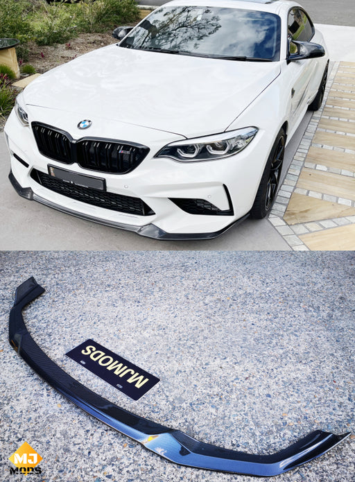 Carbon Fibre Front Bumper Lip for BMW F87 M2C【Competition Edition】【M2C-CS Style】 (6583676534858)