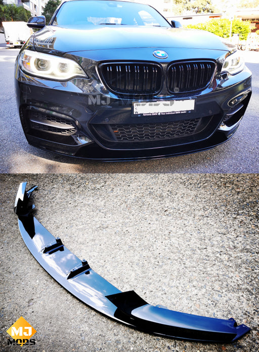 ABS Glossy Black Front Lip for BMW【F22/F23 M240/M235 230/228/225/220 M Sport】 (6542919958602)