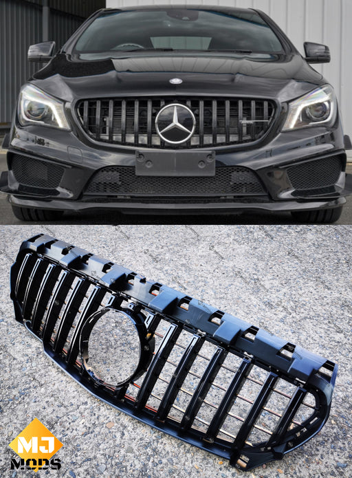 Grille For MERCEDES BENZ【C117 X117 CLA45 AMG CLA180/200/250】13-16【GT BK】 (6575519465546)