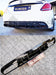 ABS Rear Diffuser For MERCEDES BENZ【W205/S205 C200/220/250/300/350 AMG C43 C63】4 Door【C63 S Style】 (4757435482186)