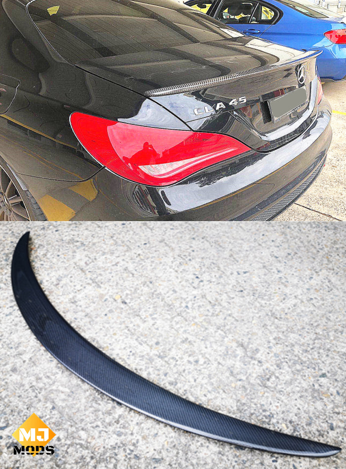 Carbon Fibre Rear Trunk Boot Spoiler for Mercedes-Benz CLA Class【C117 Coupe/Sedan】13-19 【AMG Style】 (3750237536330)