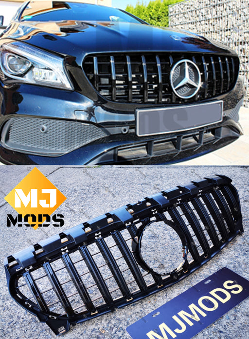 Grille For MERCEDES BENZ【C117 X117 CLA45 AMG CLA180/200/250】16-19【GT BK】 (4748316606538)