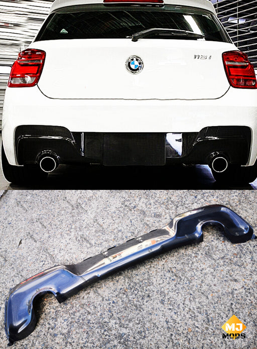 Carbon Fibre Rear Bumper Diffuser for BMW 1 Series【F20 116/118/125 M Sport & M135】【2011-2015】PRE (4321025097802)