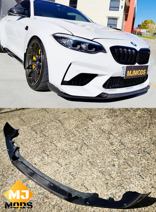 Carbon Fibre Front Bumper Lip for BMW F87 M2C【Competition Edition】【M2C-MP Style】 (4345193889866)