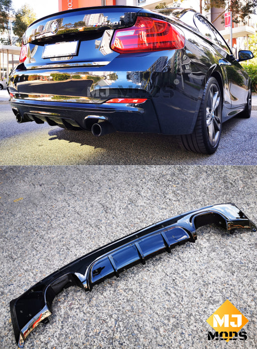 ABS Glossy Black Rear Diffuser For BMW【F22/F23 M240/235 230/228/225/220 M Sport】quad (6542944108618)