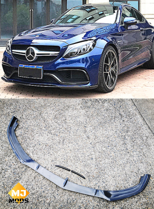 Carbon Fibre Front Bumper Lip for Mercedes-Benz 【C205 A205 C63 AMG S】2015+【2 Door-FD Type】 (4419169550410)