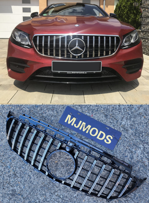 ABS Front Grille For Mercedes-Benz E-Class【W213/S213/C238/A238】【E200/220/300/350/400/450】【E43 E53 AMG】2016-2019【GT SV】 (6859026661450)