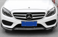 ABS Gloss Black Front Lip For MERCEDES BENZ【W205 C205】【C350/300/250 AMG C43】【15-18】 (4757427486794)