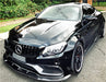 Carbon Fibre Front Bumper Lip for Mercedes-Benz 2015+ C Class W205 S205 C205 A205【 C63/C63-S AMG】【Middle Lip】 (4343669030986)