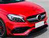 ABS Glossy Black Front Bumper Lip for Mercedes-Benz A Class【W176 16-18】【A45 AMG & A180/200/250 AMG Package】 (4146466324554)