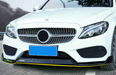 ABS Gloss Black Front Lip For MERCEDES BENZ【W205 C205】【C350/300/250 AMG C43】【15-18】 (4757427486794)