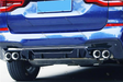 ABS Glossy Black Rear Bumper Diffuser for BMW【X3 G01 M40i & 30d 30i M Sport】2017+【A】 (6622611767370)