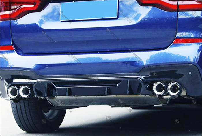 ABS Glossy Black Rear Bumper Diffuser for BMW【X3 G01 M40i & 30d 30i M Sport】2017+【A】 (6622611767370)