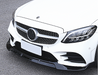 ABS Gloss Black Front Lip For MERCEDES BENZ【W205 C205】【C200/300/220 AMG C43】【2019+】 (4757431124042)