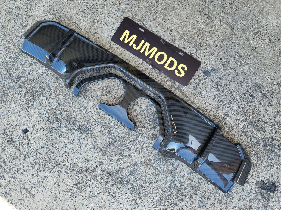 Dry Carbon Fibre Rear Bumper Diffuser for BMW【M3 G80 G81 & M4 G82 G83】【Trio outlet】 (7060484751434)
