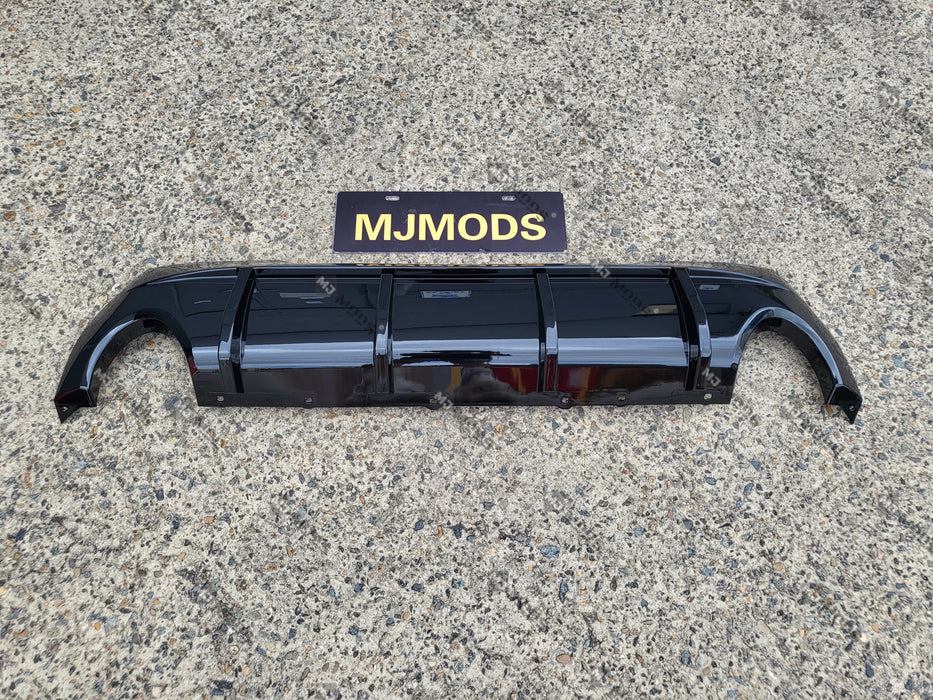 ABS GLOSSY BLACK REAR DIFFUSER fit for BMW 1 Series【F40 118i M Sport M135i 】2019+【Twin】 (7060663599178)