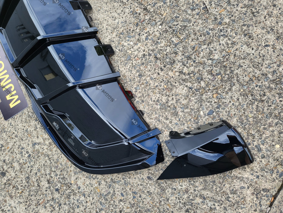 ABS GLOSSY BLACK REAR DIFFUSER fit for【Tesla Model Y】2022+ (7060882653258)