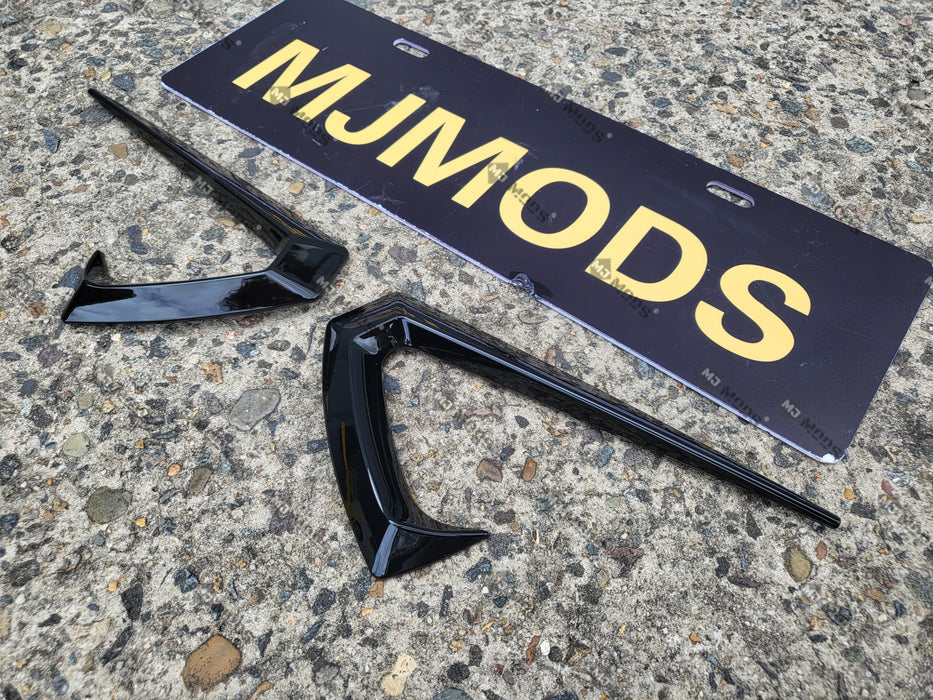 ABS Glossy Black Side Fender Vent Insert Canards for【Tesla Model 3】2019+ (7062973743178)