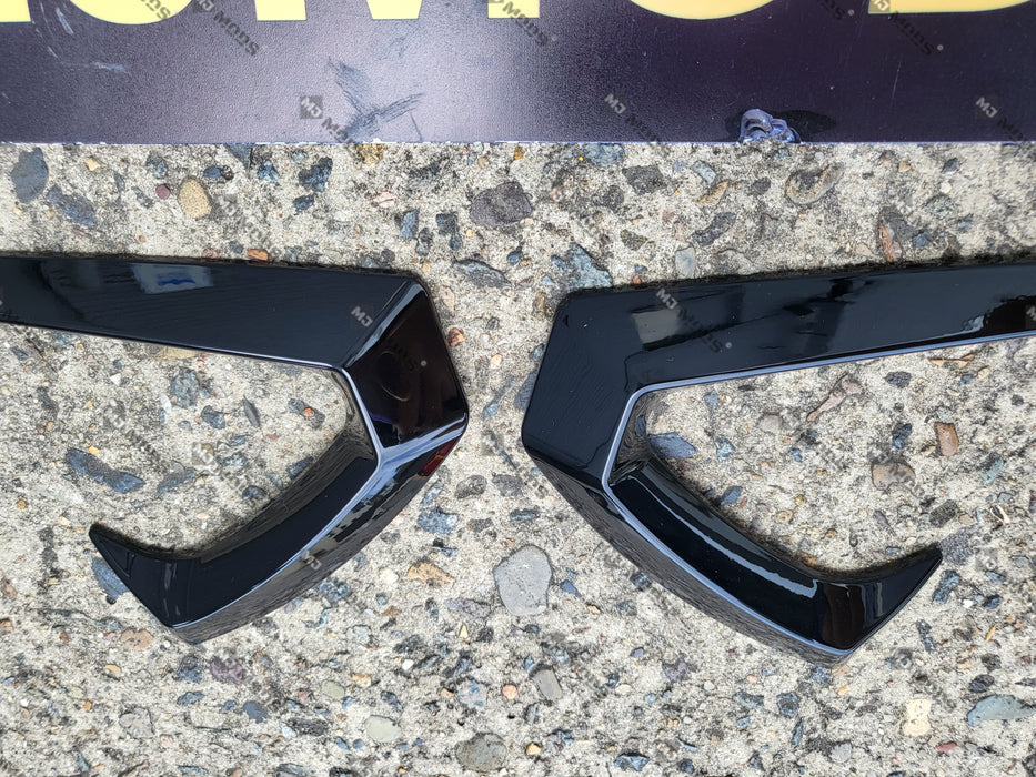 ABS Glossy Black Side Fender Vent Insert Canards for【Tesla Model 3】2019+ (7062973743178)