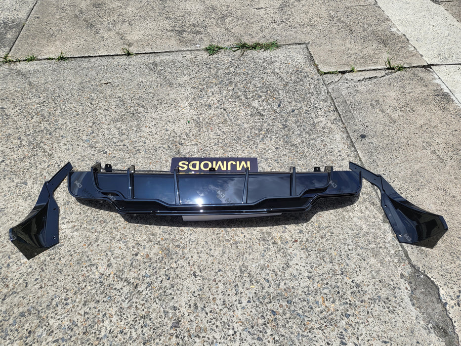 ABS GLOSSY BLACK REAR DIFFUSER fit for【Tesla Model 3】2019+ (7062972497994)