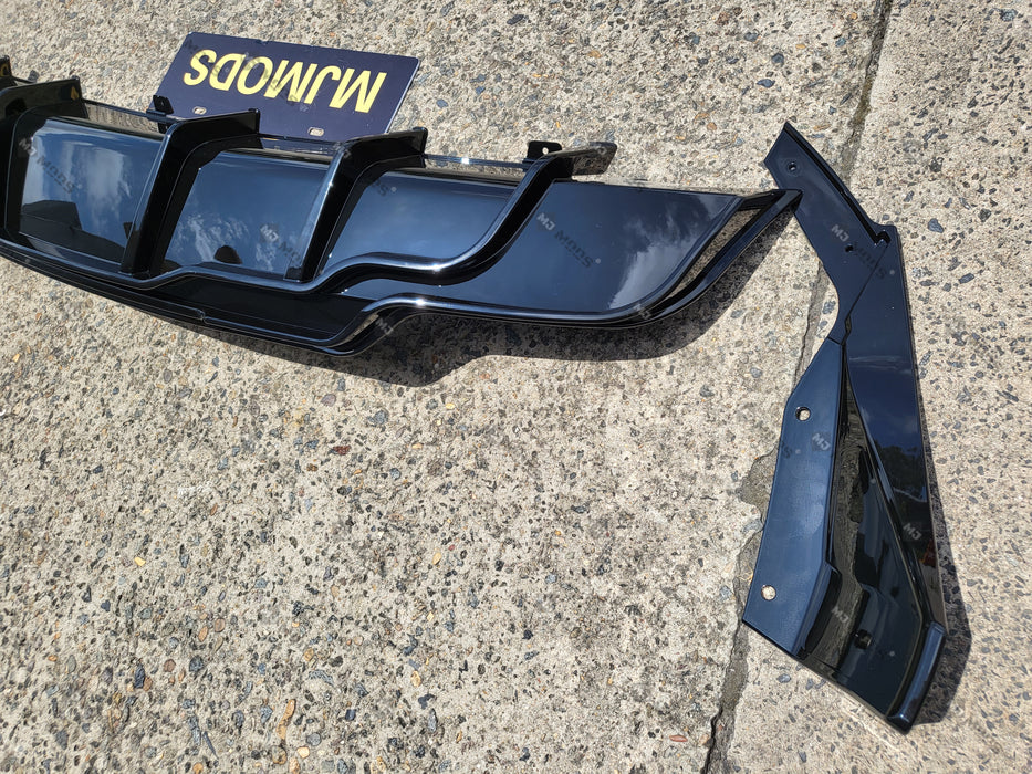 ABS GLOSSY BLACK REAR DIFFUSER fit for【Tesla Model 3】2019+ (7062972497994)