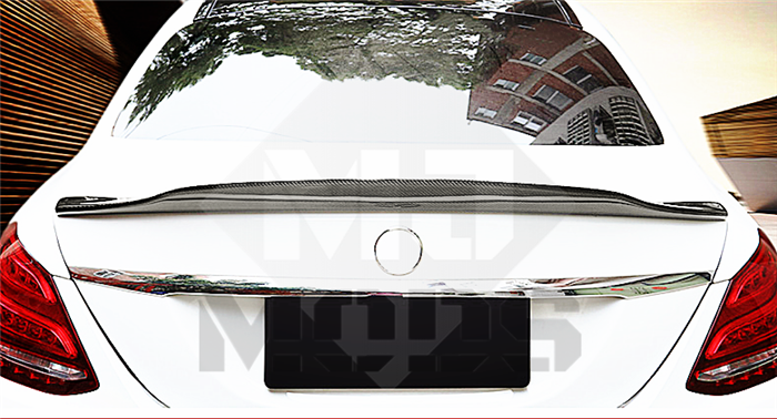 Carbon Fibre Rear Bumper Spoiler for MERCEDES-BENZ 15-18 C CLASS 【W205 SEDAN S205 WAGON】【4D-PSM Style】 (3750229803082)