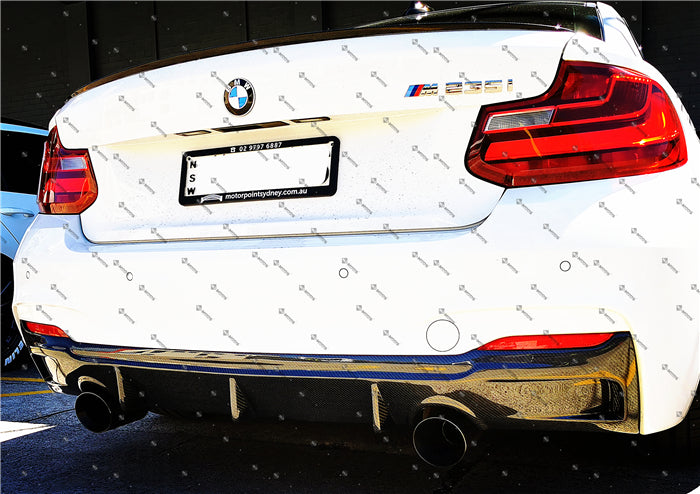 Carbon Fiber Rear Diffuser For BMW【F22 F23 M Sport M240i M235i 230i 228i】【twin】 (4316992110666)