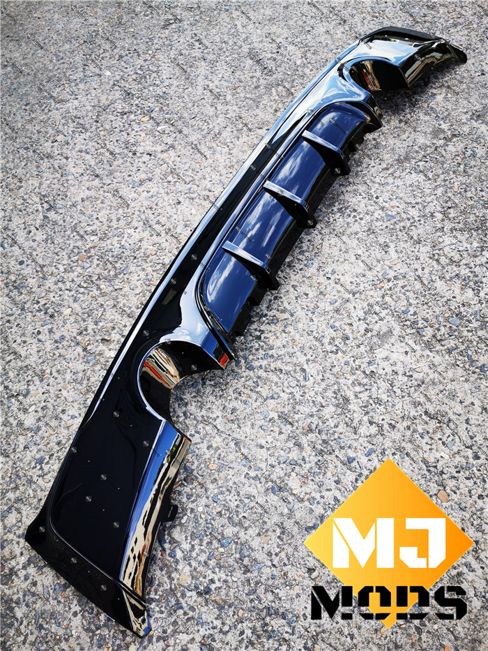 ABS Glossy Black Rear Diffuser For BMW【F22/F23 M240/235 230/228/225/220 M Sport】twin (6542943617098)