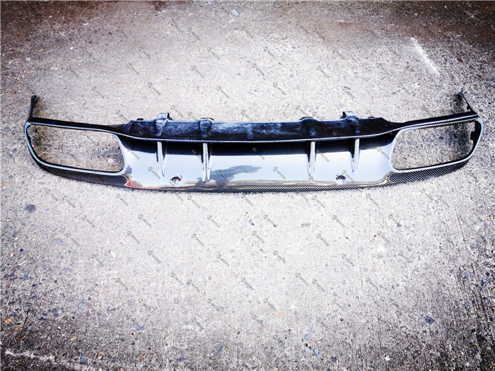 Carbon Fibre Rear Diffuser For MERCEDES BENZ【W205/S205 C200/220/250/300/350 AMG C43 AMG C63 AMG S】【15-18】【4 Door - MD Style】 (4557075972170)