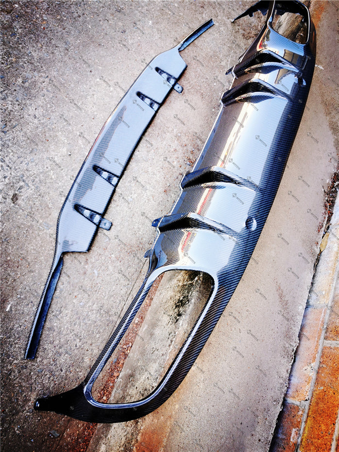 Carbon Fibre Rear Diffuser For MERCEDES BENZ【C205/A205】【C200/220/250/3 ...