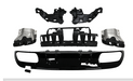 ABS Rear Diffuser For MERCEDES BENZ【W205/S205 C200/220/250/300/350 AMG C43 C63】4 Door【C63 S Style】 (4757435482186)