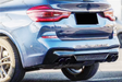 ABS Glossy Black Rear Bumper Diffuser for BMW【X3 G01 M40i & 30d 30i M Sport】2017+【B】 (6582260760650)