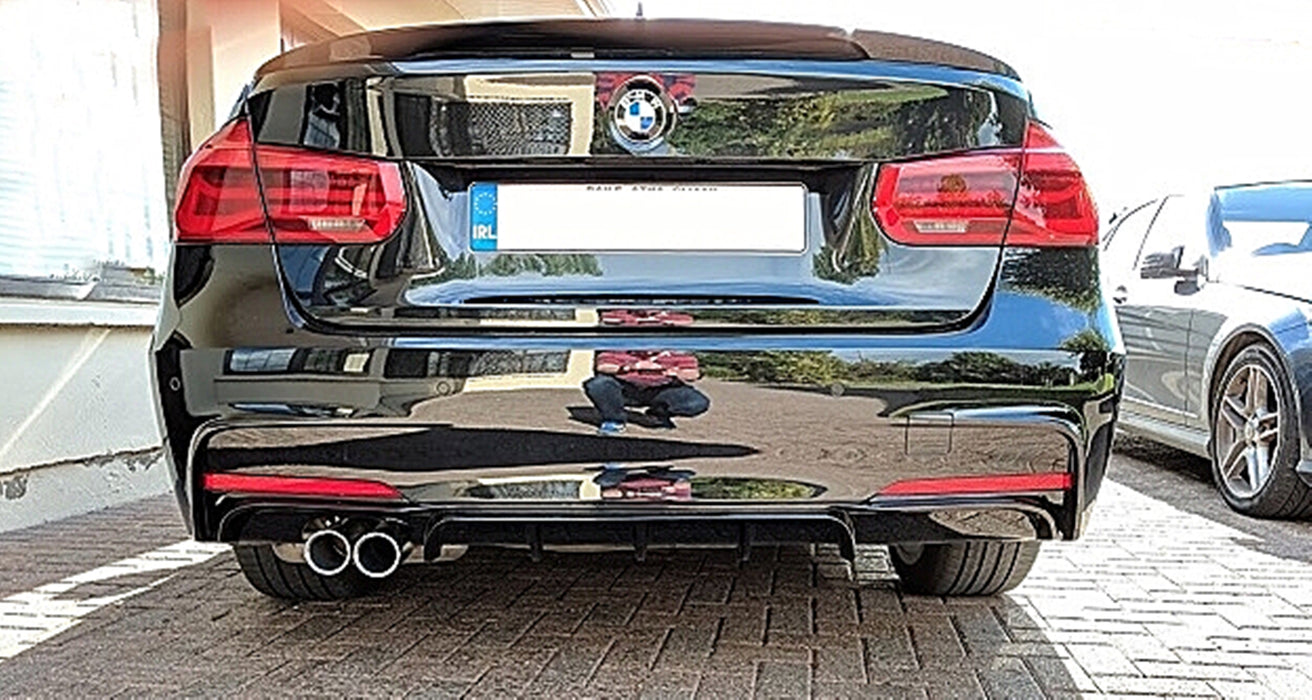 ABS Glossy Black Rear Bumper Diffusser for BMW 4 Series【F32 F33 F36 M Sport】【 with Left Exhaust Outlet】 (4320890880074)