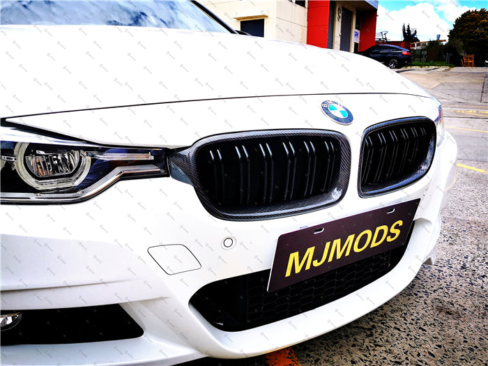 Carbon Fibre Front Grille Fit For BMW【F30 F31】340i 335i 330i 328i 320i 318i 316i (4285173727306)