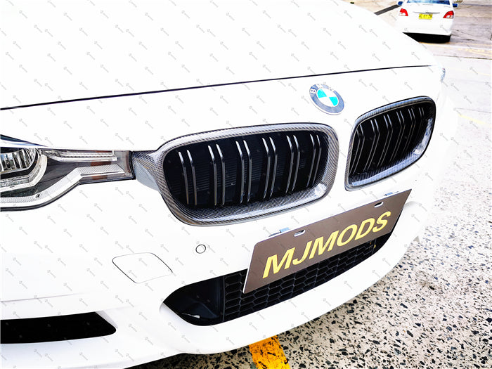 Carbon Fibre Front Grille Fit For BMW【F30 F31】340i 335i 330i 328i 320i 318i 316i (4285173727306)