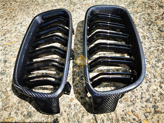 Carbon Fibre Front Grille Fit For BMW【F30 F31】340i 335i 330i 328i 320i 318i 316i (4285173727306)