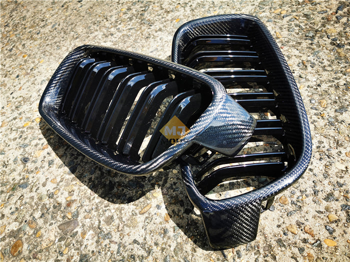 Carbon Fibre Front Grille Fit For BMW【F30 F31】340i 335i 330i 328i 320i 318i 316i (4285173727306)