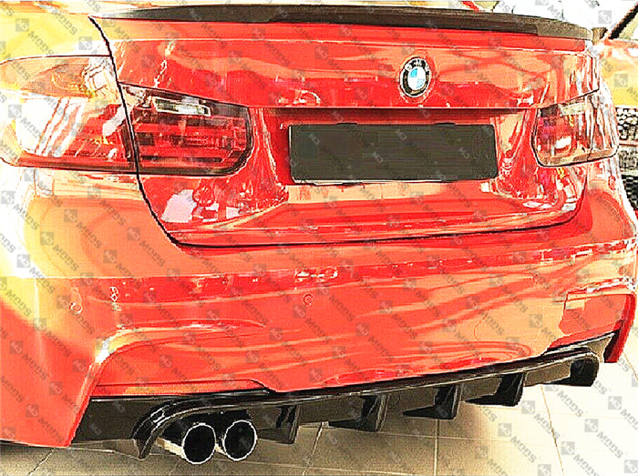 ABS Glossy Black Rear Bumper Diffuser for BMW【F30 F31 M SPORT】【Left】340i 335i 330i 328i (4812141330506)