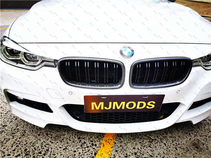 Carbon Fibre Front Grille Fit For BMW【F30 F31】340i 335i 330i 328i 320i 318i 316i (4285173727306)