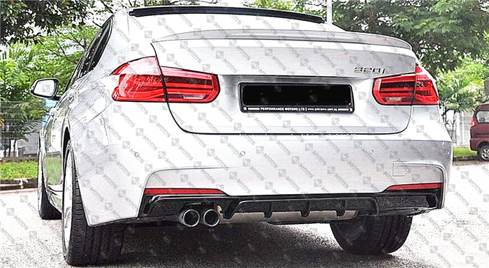 ABS Glossy Black Rear Bumper Diffuser for BMW【F30 F31 M SPORT】【Left】340i 335i 330i 328i (4812141330506)