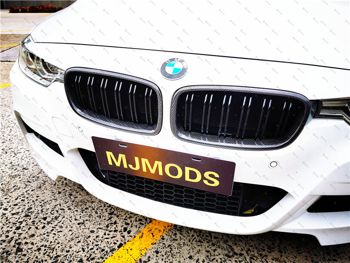 BMW F30/F31 Double Slat Carbon Fiber Grilles 320i 330i 328i 335i 340i