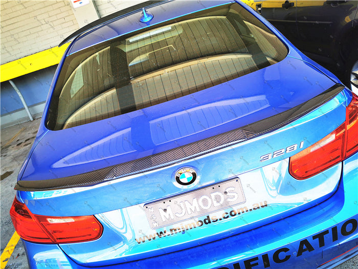 Carbon Fibre Rear Boot Spoiler for BMW【F30 F80M3】340i 335i 330i 328i【M4 style】 (3743619579978)