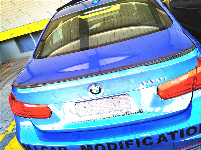 Carbon Fibre Rear Boot Spoiler for BMW【F30 F80M3】340i 335i 330i 328i【P style】 (3743620563018)