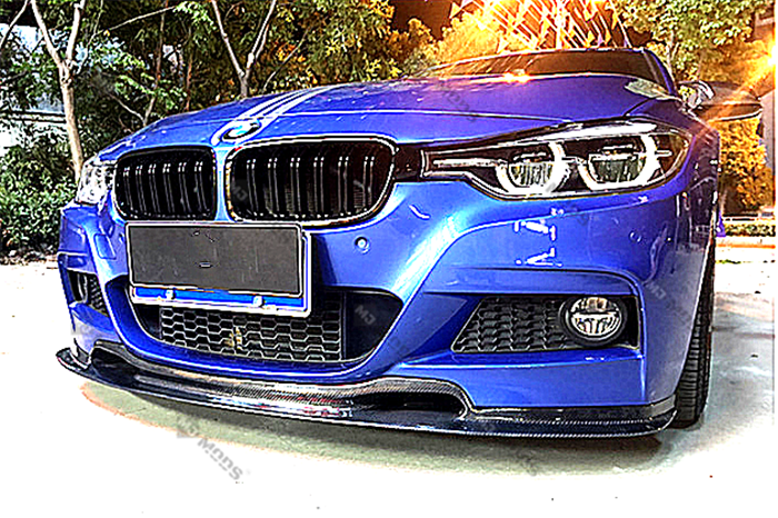 Carbon Fibre Front Bumper Lip for BMW【F30 F31 M SPORT】340i 335i 330i 328i 320【V】 (3775555403850)