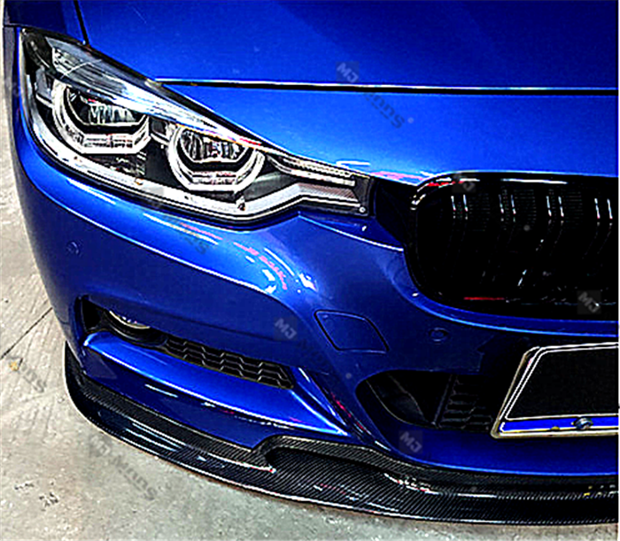 Carbon Fibre Front Bumper Lip for BMW【F30 F31 M SPORT】340i 335i 330i 328i 320【V】 (3775555403850)