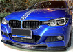 Carbon Fibre Front Bumper Lip for BMW【F30 F31 M SPORT】340i 335i 330i 328i 320【V】 (3775555403850)